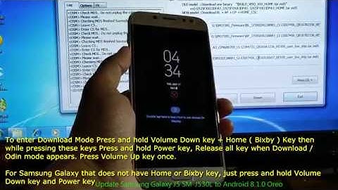 Update Samsung Galaxy J5 SM-J530L to Android 8.1.0 Oreo