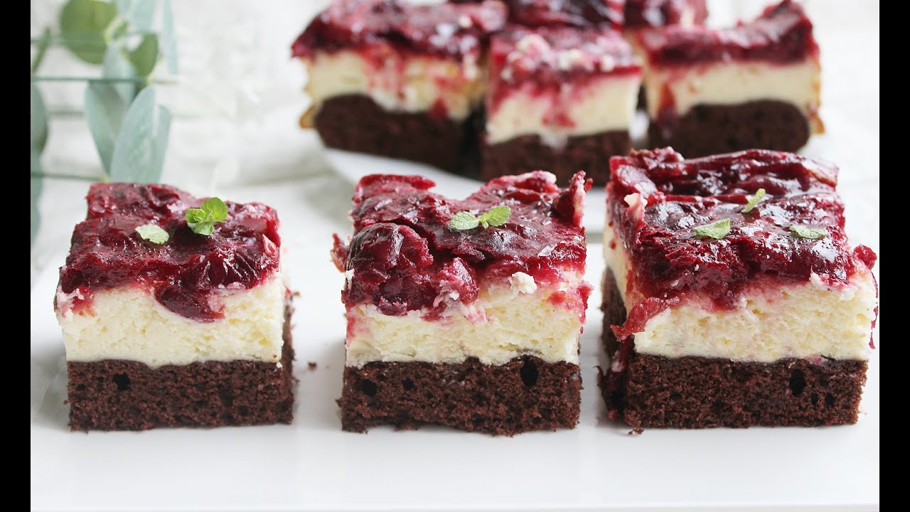 SERNIK NA BISZKOPCIE Z WIŚNIAMI  #sweet #cheesecake #sernik #ciasto #ciasta