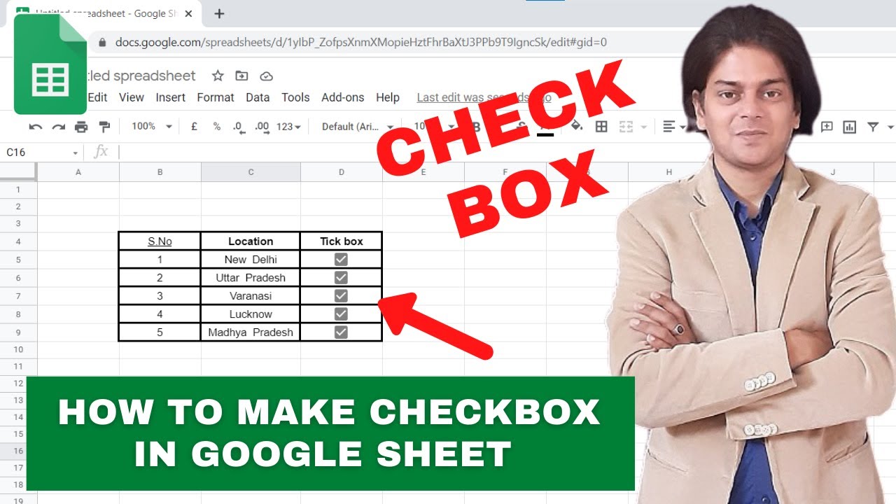 How to make checkbox in google sheet? - YouTube
