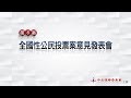 第8案 林德福 領銜提出 「您是否同意確立「停止新建、擴建任何燃煤發電廠或發電機組 (包括深澳電廠擴建)」之能源政策?」