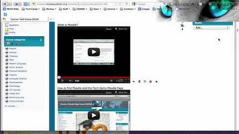 Table of Contents in Moodle
