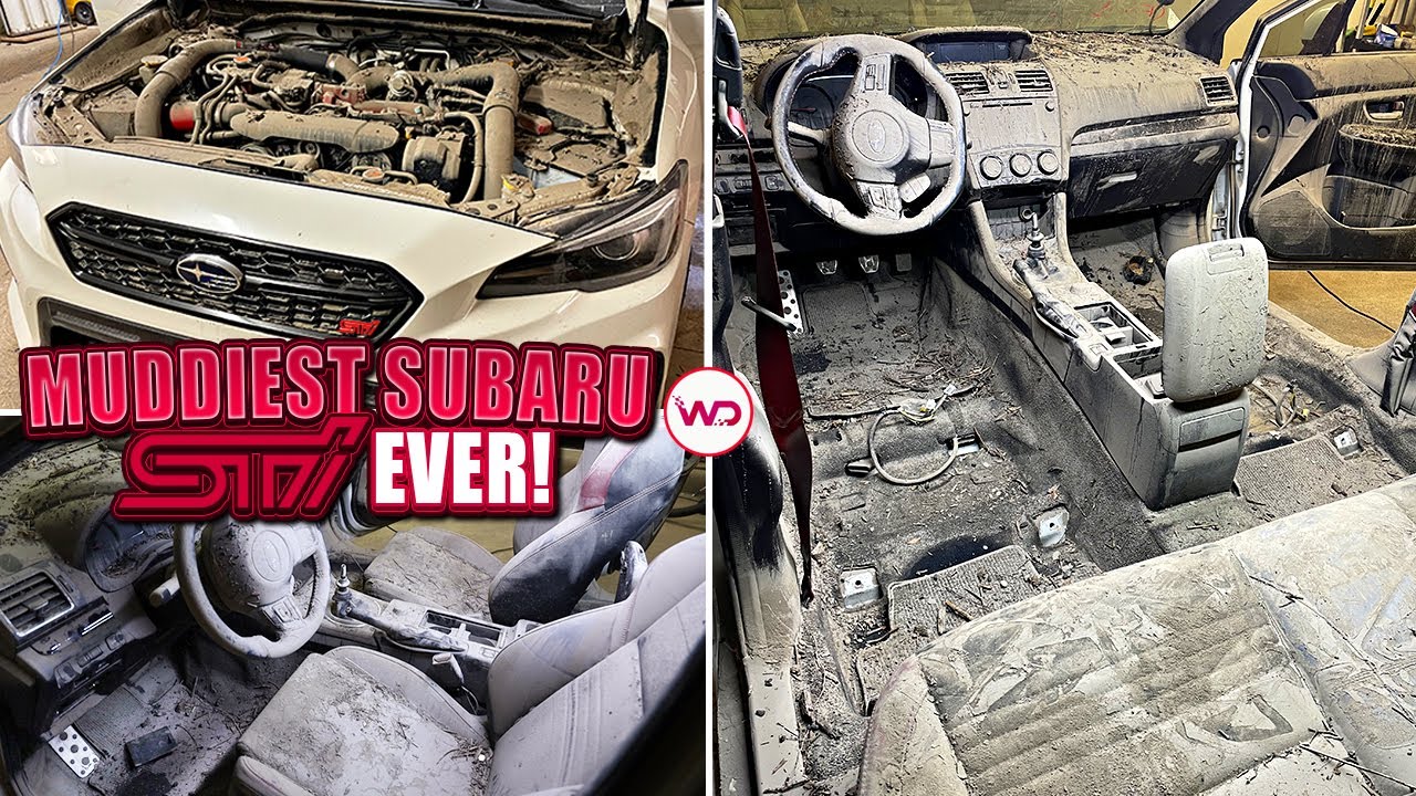 Deep Cleaning The Muddiest Subaru STI EVER! | Insane Satisfying DISASTER Detail Transformation!