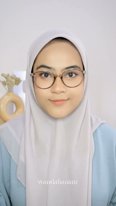 Cara pake hijab yang nyaman walaupun pake kacamata #tipsandtricks #hijabhack #tutorialhijab #shorts