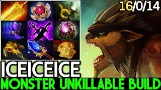 ICEICEICE [Bristleback] Monster Unkillable Build Imba Raid Boss 7.22 Dota 2