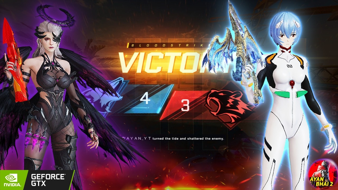 Epic Squadfight 1vs4 Crazy Challenge Gameplay in Blood Strike with Movement || No Commentary