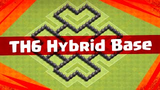 Clash Of Clans Amazing Th6 Hybrid Base Air And Ground Protection