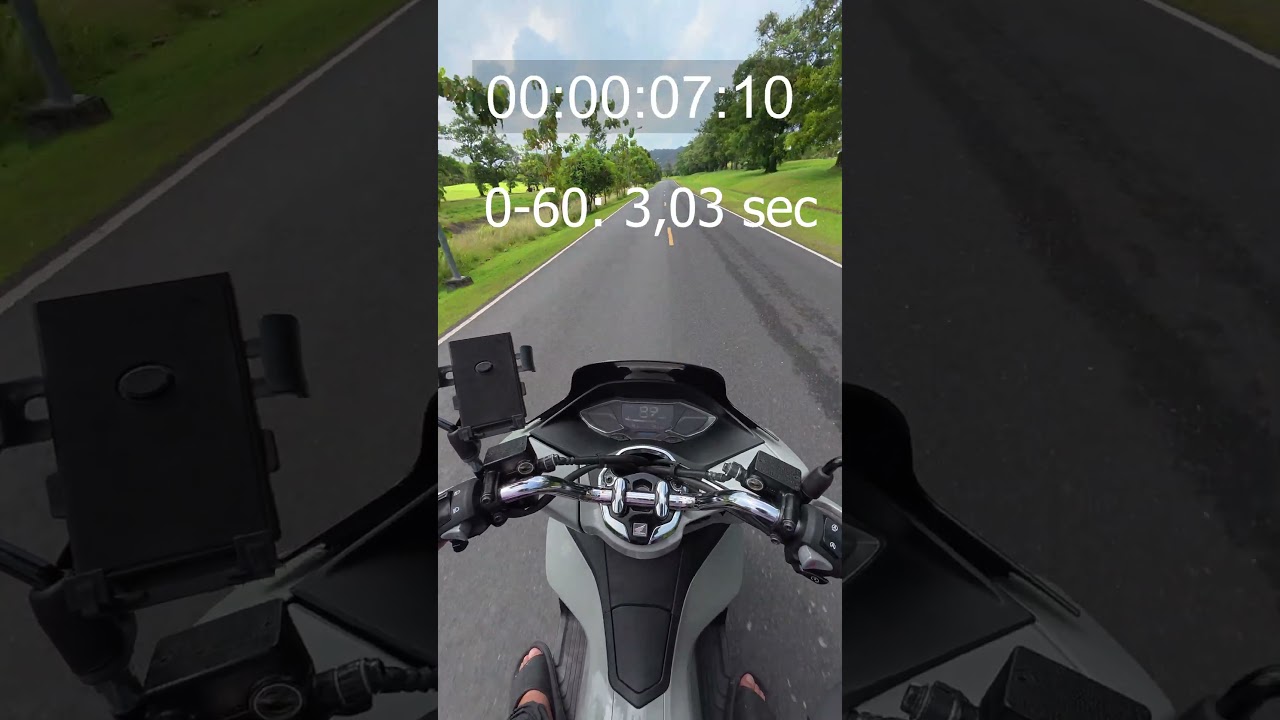 Honda PCX 160 2024 ABS from 0 to 100 km/h