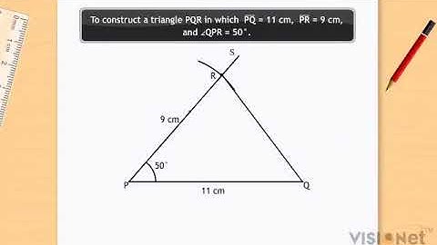 Constructing a Triangle SAS Practical Geometry CBSE Class 7 Math