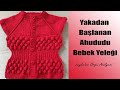 ✅💚1 YAŞA UYGUN YAKADAN BAŞLANAN AHUDUDU MODELLİ HARİKA BİR BEBEK YELEĞİ ✅💚 VERY NICE BABY VEST
