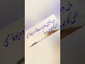 Kalame ghalib ashaar calligraphy with cut marker #top #calligraphy #trending #satisfying #urdu