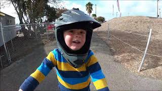 Watch what happens when 4 year old, Sean enters his 2nd BMX race! He's riding a 16" Yoji by Spawn.