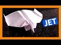 ✈️ Como hacer el MEJOR AVIÓN DE PAPEL JET que VUELE  INCREÍBLE