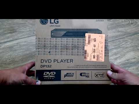 unboxing (desembalando) dvd LG dp132