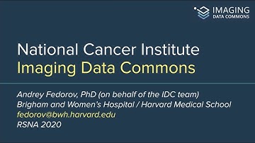 Andrey Fedorov: NCI Imaging Data Commons