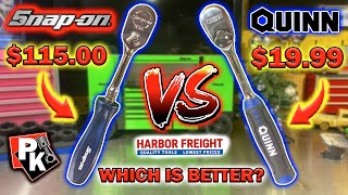 HARBOR FREIGHT QUINN VS Snapon!!! / Which is better? #snapon #harborfreight #tools #tooltest