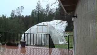 Aquaponic Greenhouse Destroyed by Storm Nov 2012