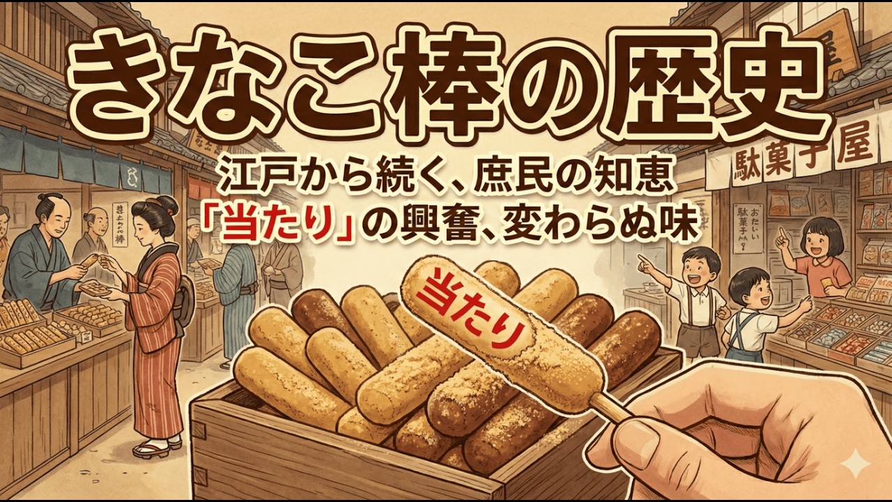 江戸時代から続く「最強の栄養菓子」。きなこ棒の知られざる歴史