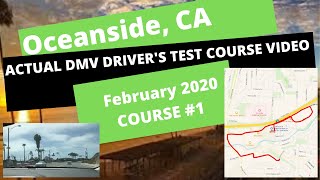 Oceanside DMV ACTUAL TEST ROUTE 5 Behind the Wheel CA Drivers Ed License Road Exam Course California