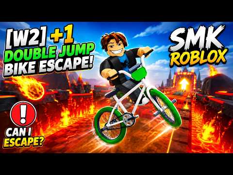 [W2] +1 Double Jump Bike Escape Roblox Gameplay 🚲🔥 | Can I Escape? | SMK Roblox