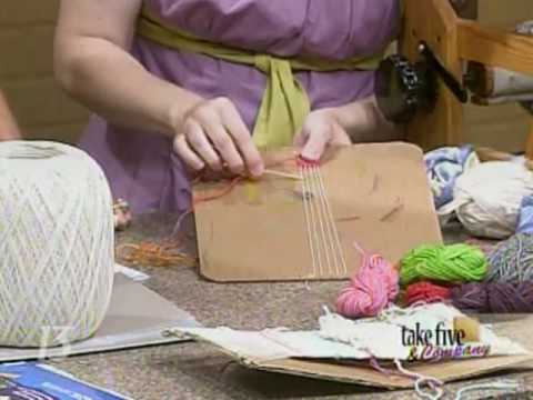 CraftSanity on TV: Making looms out of cardboard