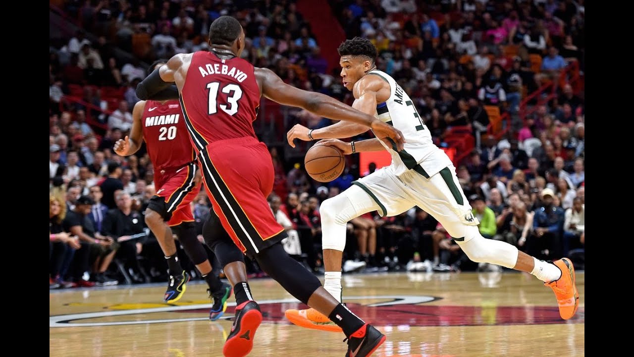 Miami heat shuts down Giannis Antetokounmpo ! YouTube