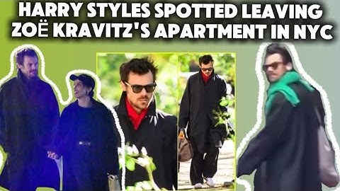 Harry Styles Spotted Leaving Zoë Kravitz