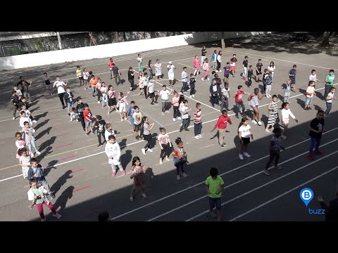 Flash mob à l'école Maurice Barrès, à Metz-Borny