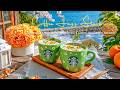 スタバBGM 夏【広告なし】スターバックスジャズピアノと海辺の朝 🌊 できる癒しのカフェ音楽風と花に包まれる｜勉強・仕事・チルタイム ☕ Summer Starbucks Jazz Ocean