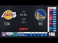 Lakers @ Warriors | NBA on ESPN Live Scoreboard