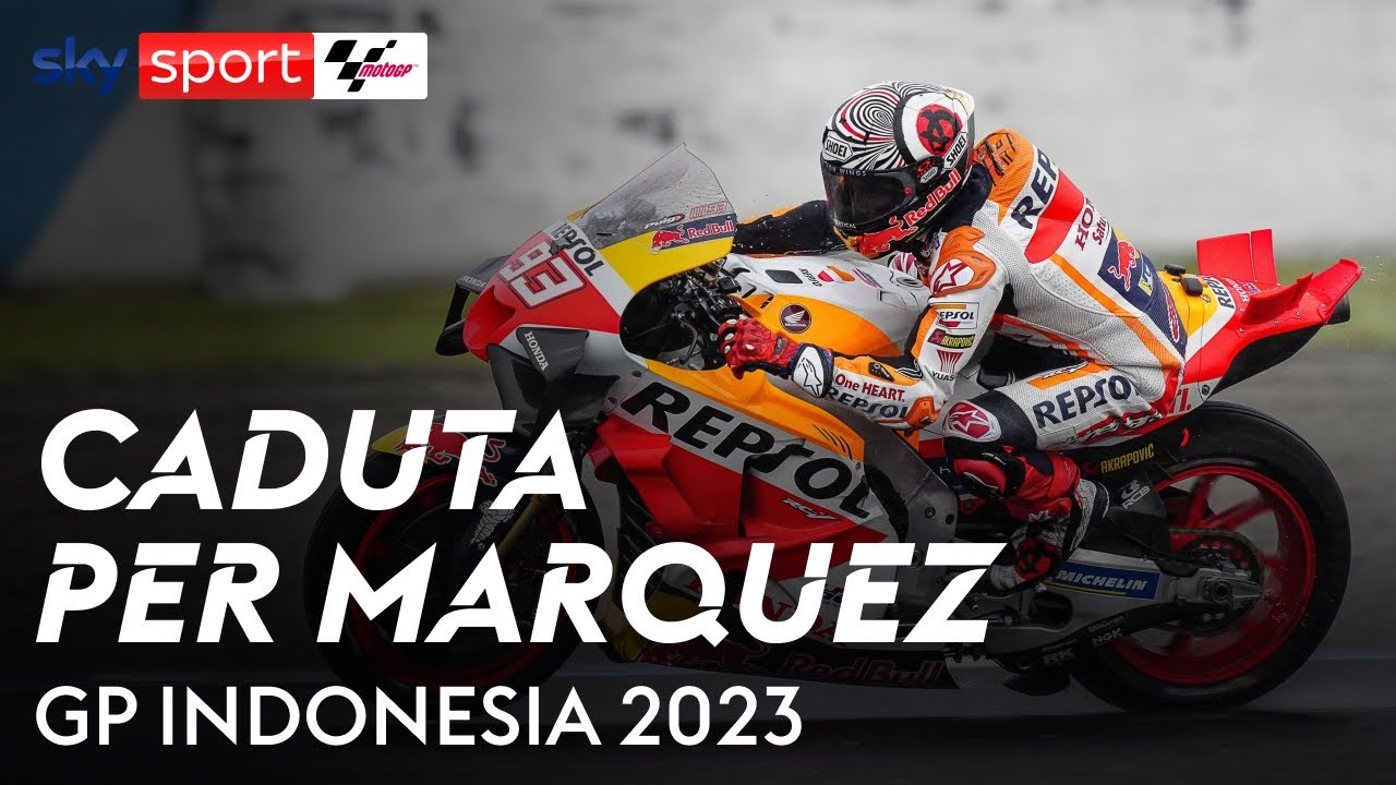 Marc Marquez ancora out: cade anche nel GP | MotoGP - YouTube