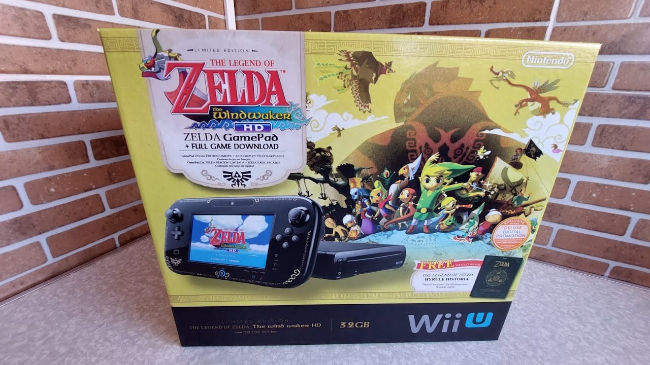 Wii U 32GB - Preto - Edição limitada The Legend of Zelda: Wind