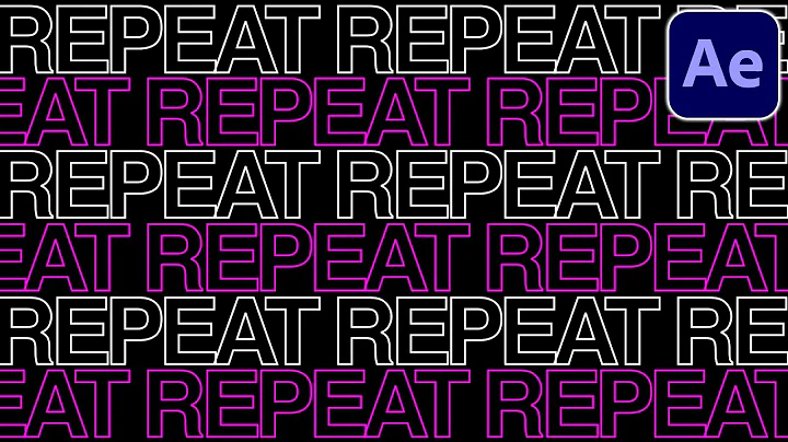 REPEATED TEXT Motion Graphics Background (Adobe After Effects Tutorial)