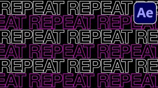 REPEATED TEXT Motion Graphics Background (Adobe After Effects Tutorial) screenshot 4