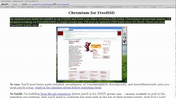 Chromium 4.0.254 + flash on FreeBSD 8 Stable