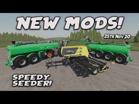 NEW MODS (SPEEDY SEEDER) (Review) Farming Simulator 19 PS5 FS19 25th Nov 2020
