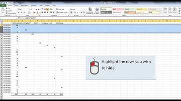 Spreadsheet Hints and Tips: Hide and unhide data