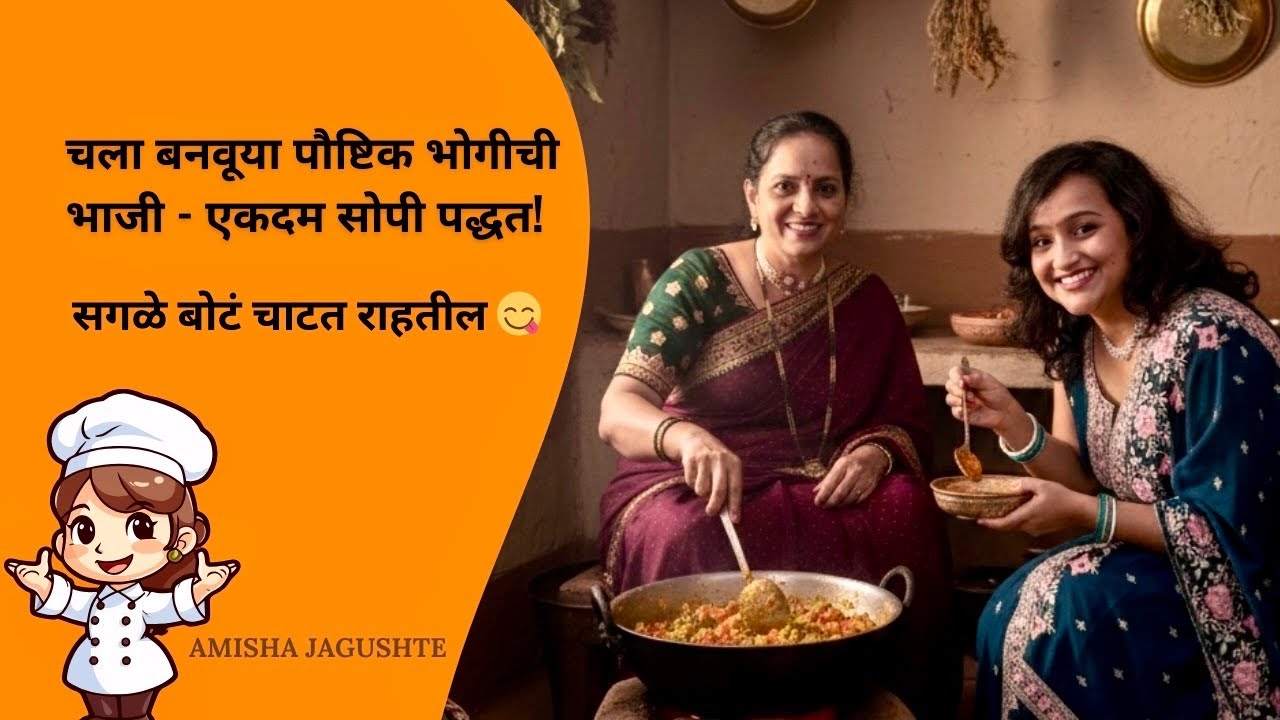 Paushtik Bhogi Chi Bhaji Recipe | Authentic Maharashtrian Recipe | Easy Bhogi Bhaji Marathi