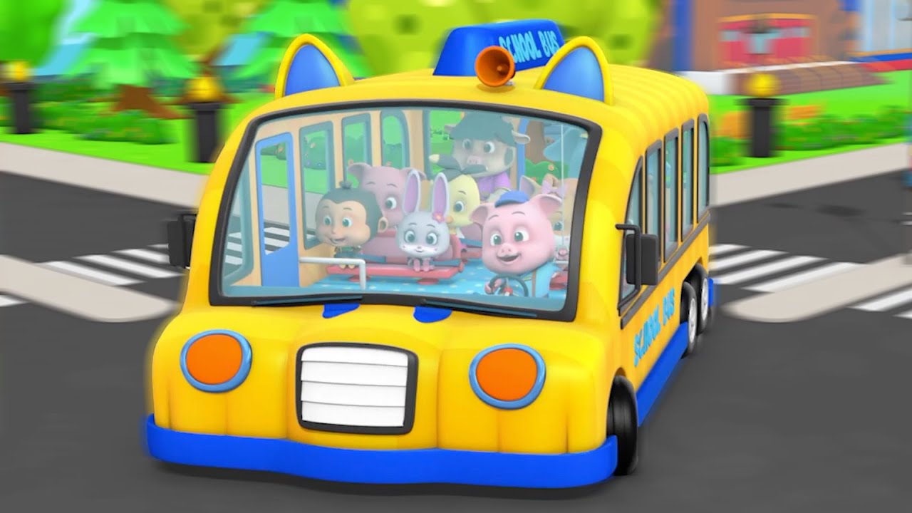 Wheels on the Bus Go Round And Round + More Baby Songs And Cartoon Videos Kids