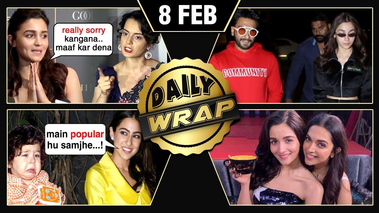 Alia Apology To Kangana, Ranveer Alia In Germany, Sara VS Taimur | Top 10 News