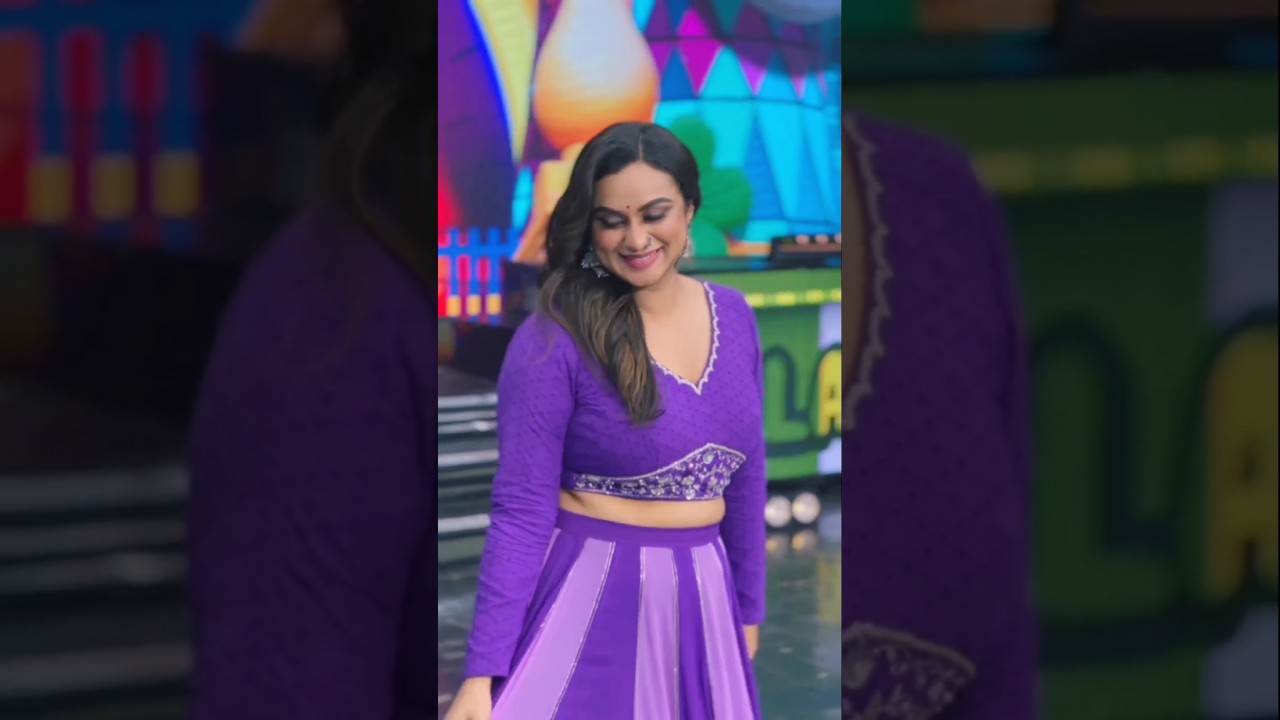Stunning in violet | Lakshmi Nakshathra turns heads in this hot modern look |