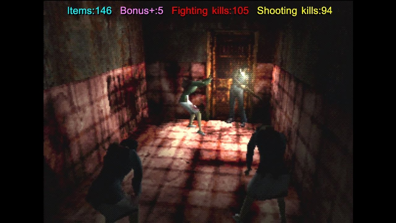 Silent Hill - 10 star ranking run (With item & kill count)