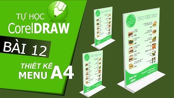 CorelDraw X6: Thiết kế Menu A4 với CorelDraw - Bài 12