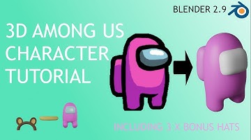 3D Among Us Character Tutorial | Blender 2.9