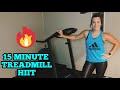 15 MINUTE INTERMEDIATE TREADMILL HIIT - For Building Your Running Endurance! | The Healthy Vida