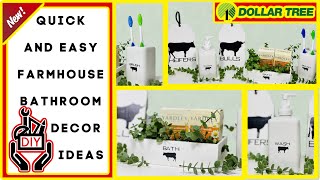 Dollar Tree DIY Farmhouse Bathroom Decor | Cow Enamel High-End Decor | Simply Cheap And Easy DIYs