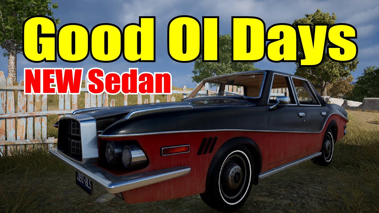 PUBG PC | NEW | Sedan - Good Ol' Days | Skin Gameplay  | Update 36.1 Vehicle Showcase