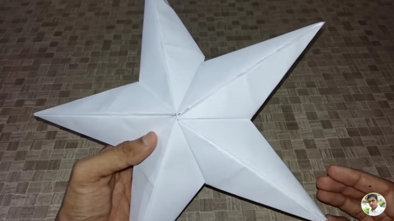 How To Make A Christmas Star With Chart Paper