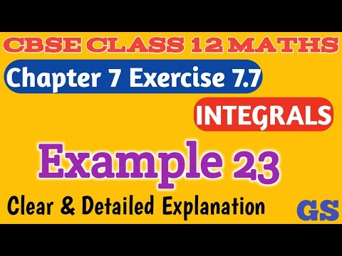 Chapter 7 - Exercise 7.7 (Example 23)  Integrals - CBSE Class 12th Maths - Tamil
