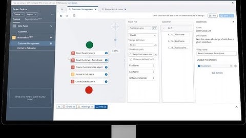 Demo import data into SAP RAP from excel file with SAP build process automation.