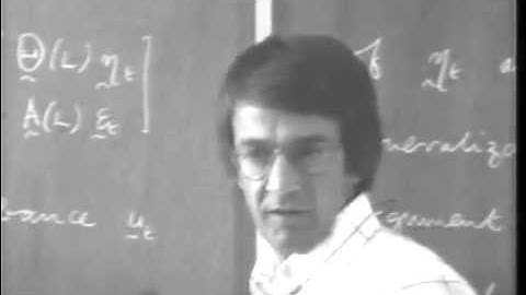 K. F. Wallis - Lecture 1, part 2 - Dynamic Models and Their Interrelationships